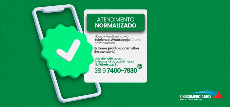 NOVO NUMERO WHATSAPP SINDCOMERCIARIOS