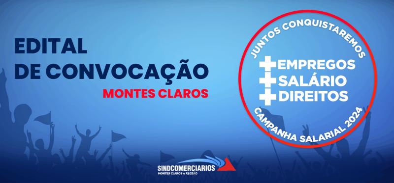 CAMPANHA SALARIAL MONTES CLAROS 2024 - EDITAL